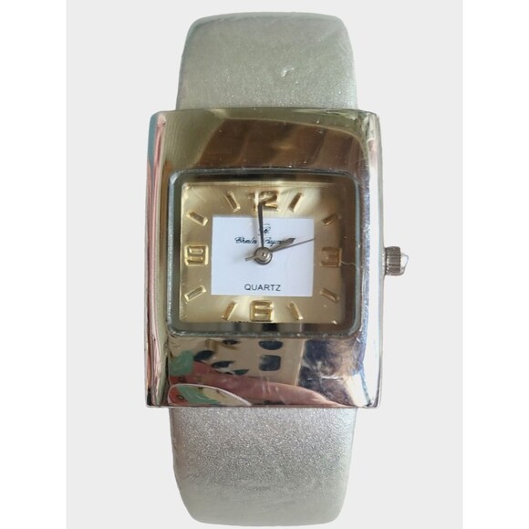 Charles Raymond Women's Bracelet Cuff Style Silver Watch Works - Picture 1 of 6